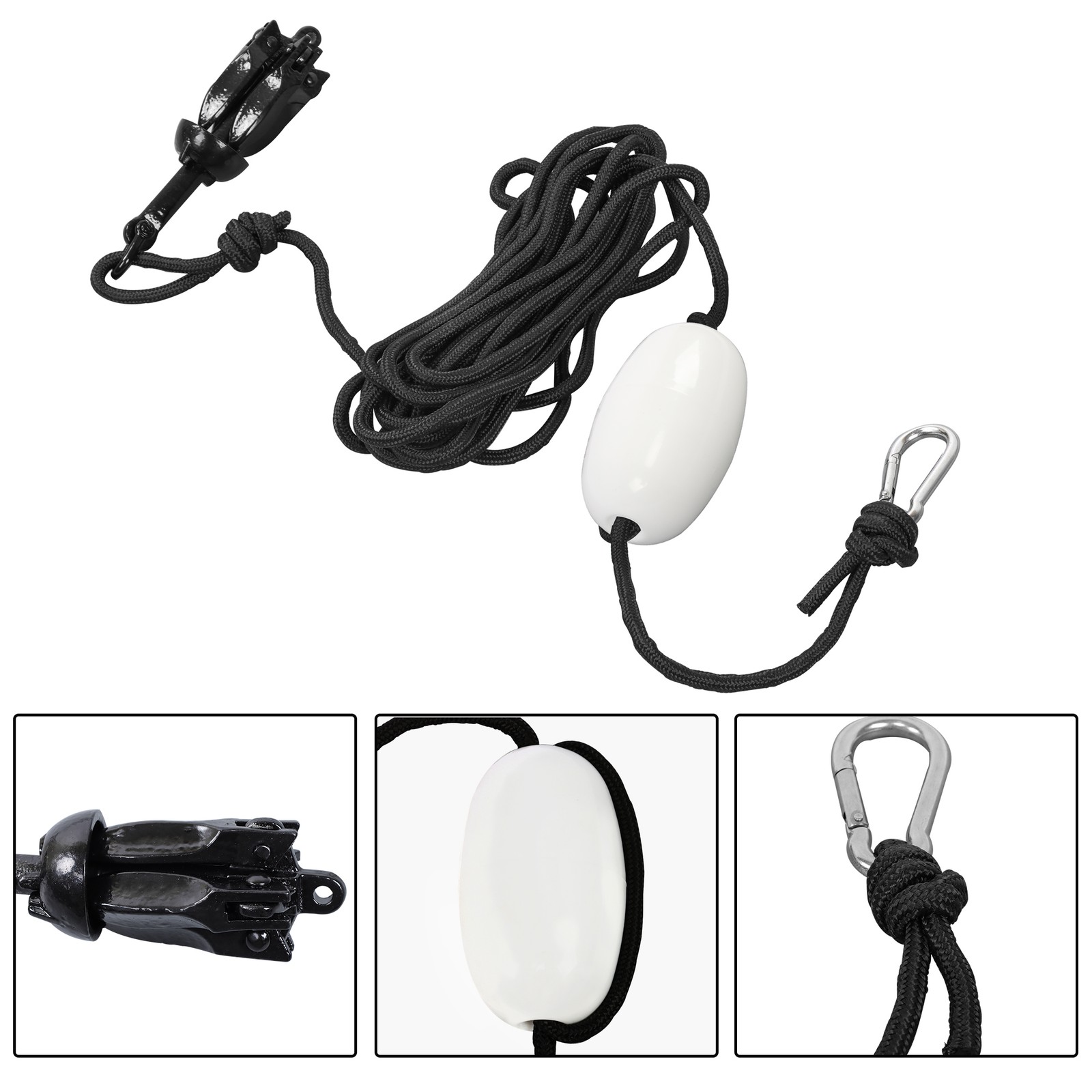 Folding Grapnel Anchor Kit Marine Kayak Canoes Paddle Board 1.5/3.3/5.5/7.05 lb