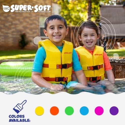 Super Soft Child Life Jacket USCG Approved Vinyl Youth X-Small Fierce Green