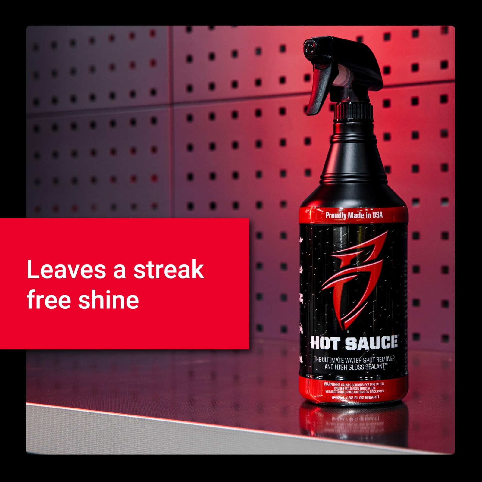 Bling Sauce Hot Hard Water Spot Remover 32 Fl Oz (Pack of 1), Black