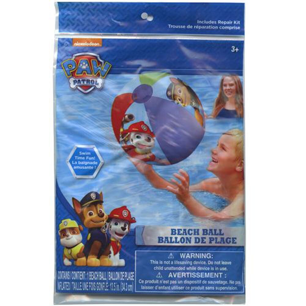 3 Piece Paw Patrol Beach Set Inflatable Arm Ball Sling Bag Age 3+ NEW