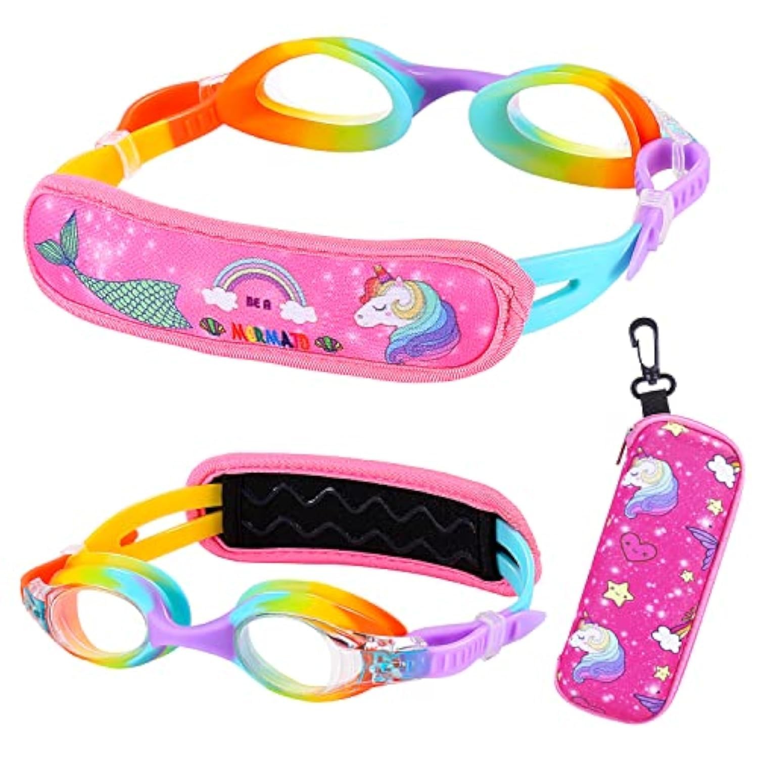 Kids Goggles, Toddler Goggles3/4/5/6 Years Old, Rainbow Mermaid Unicorn Goggl…