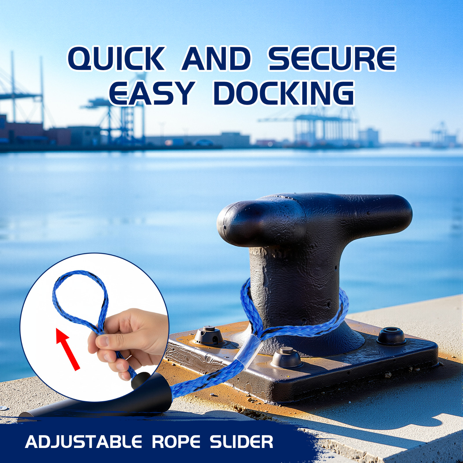 4 Pack Marine Bungee Dock Line Boat Mooring Rope Anchor Cord Stretch Line