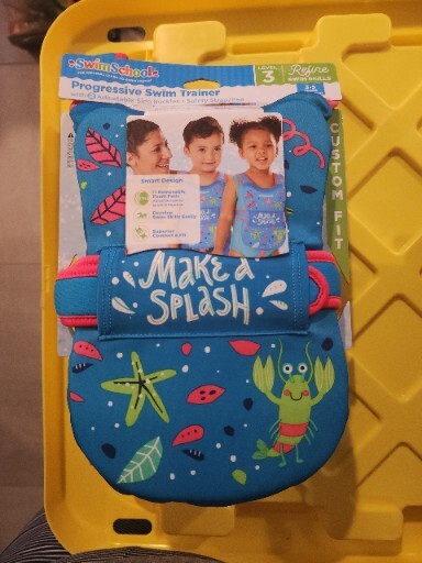 Swim School Progressive Swim Trainer Level 3-Lobster Theme = Ages 3-5 Max 38 lbs