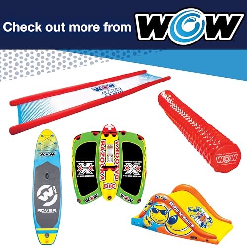 WOW Sports Electric Air Inflator 12V Pump for Towables Rafts Pool Floats 1.0 PSI