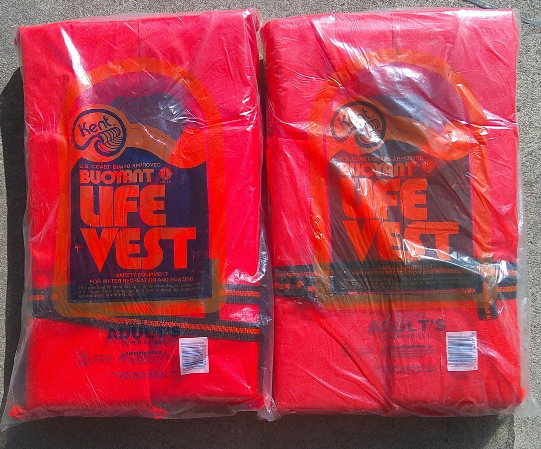 Kent Type II (2) PFD Near Shore Life Vest Buoyant Adult Over 90 lbs NEW