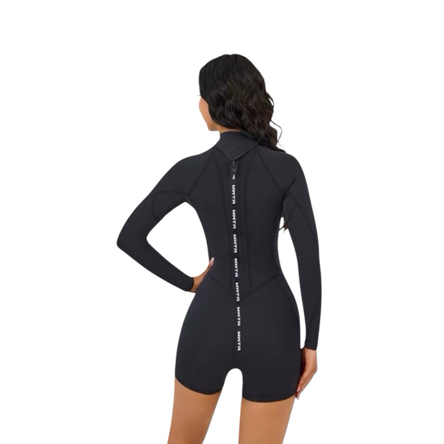 MWTA Women Shorty 2.0mm Neoprene Wetsuits Front Zipper for UV Protection Surf…