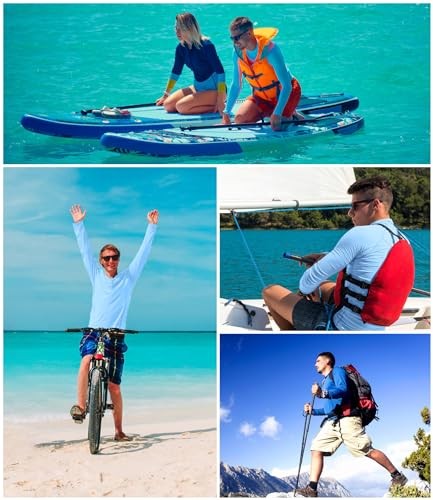4 Pack Men’s UPF 50+ Rash Guard Swim Medium 1 Blue 1 Gray 1 Navy 1 Charcoal