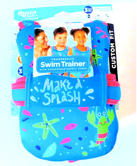Swim Float Age 3 – 5 Progressive Swim Trainer Adjustable Strap Girl or Boy NEW