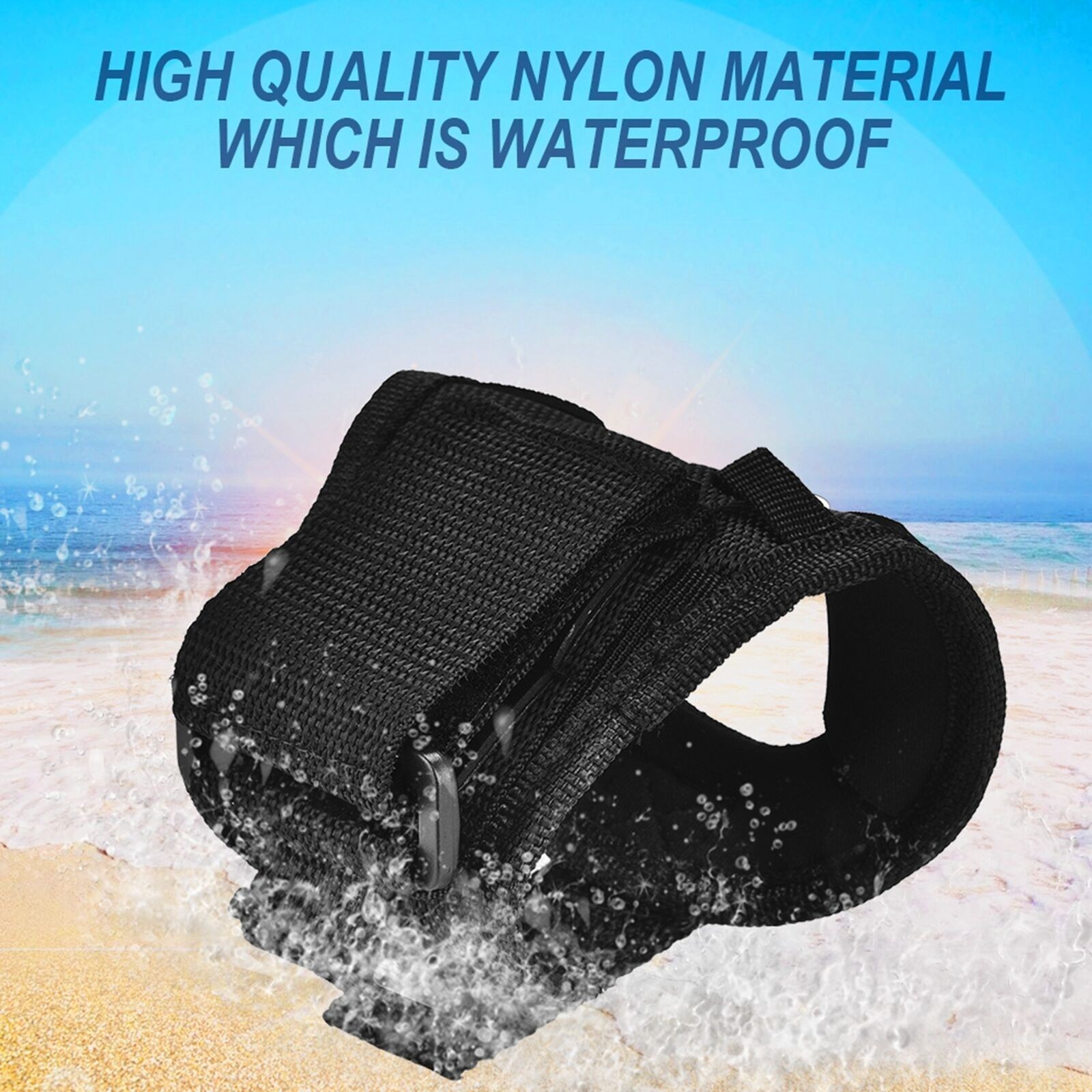 Durable Portable dark Diving Light Flashlight Torch Holder Glove Underwater