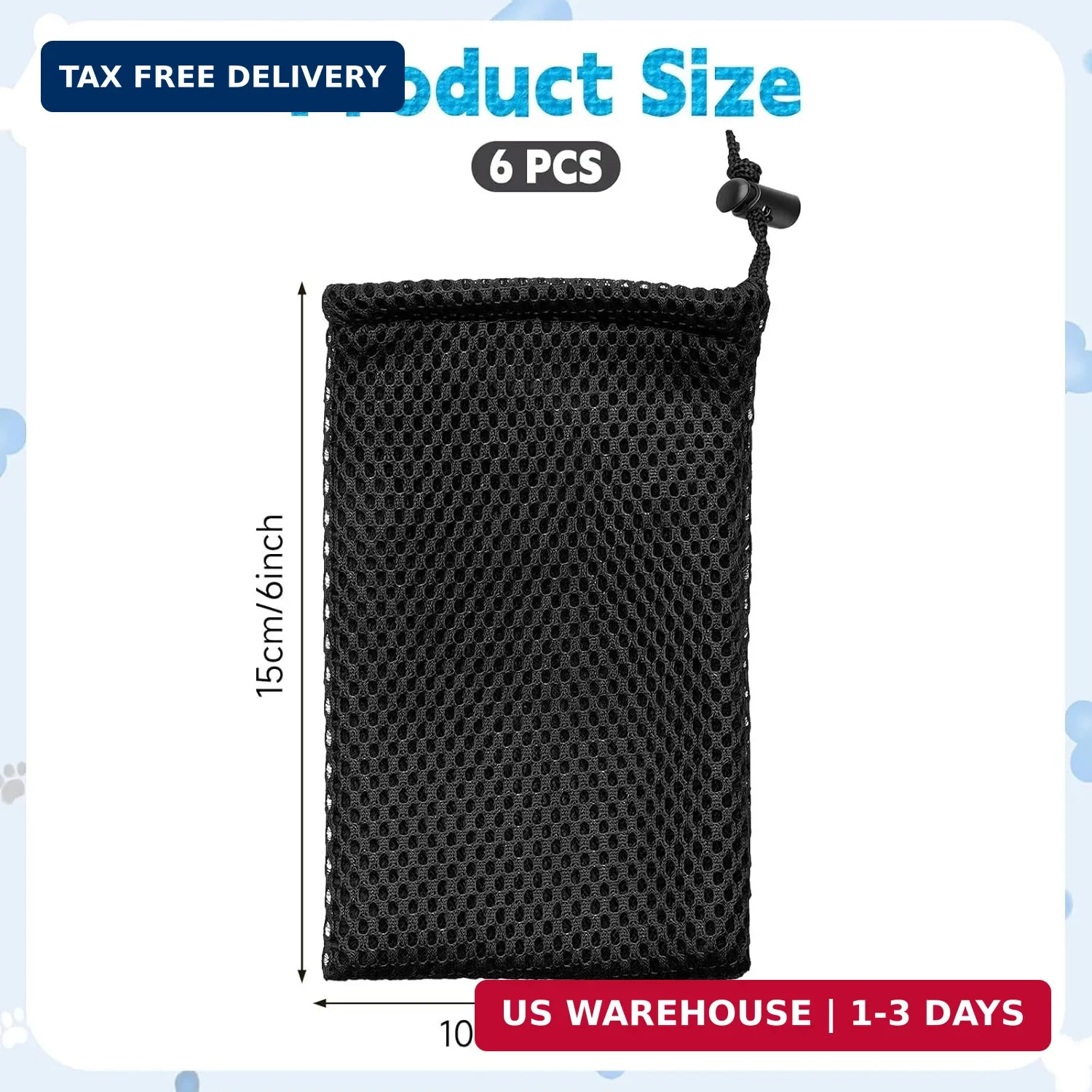 Small Cloth Bags, 5 x 3.5 Inch Nylon Mesh Small Drawstring Pouch Storage Pouch S