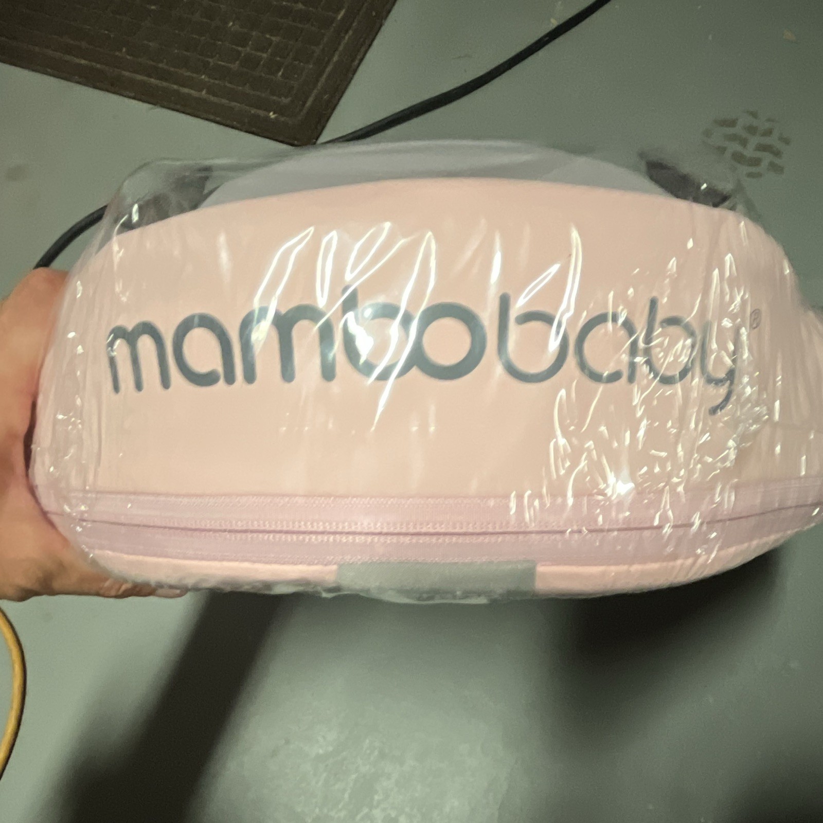 Mambobaby Safe Air Free Pink Baby Swimming Float Seat w/ Safety Harness & shade