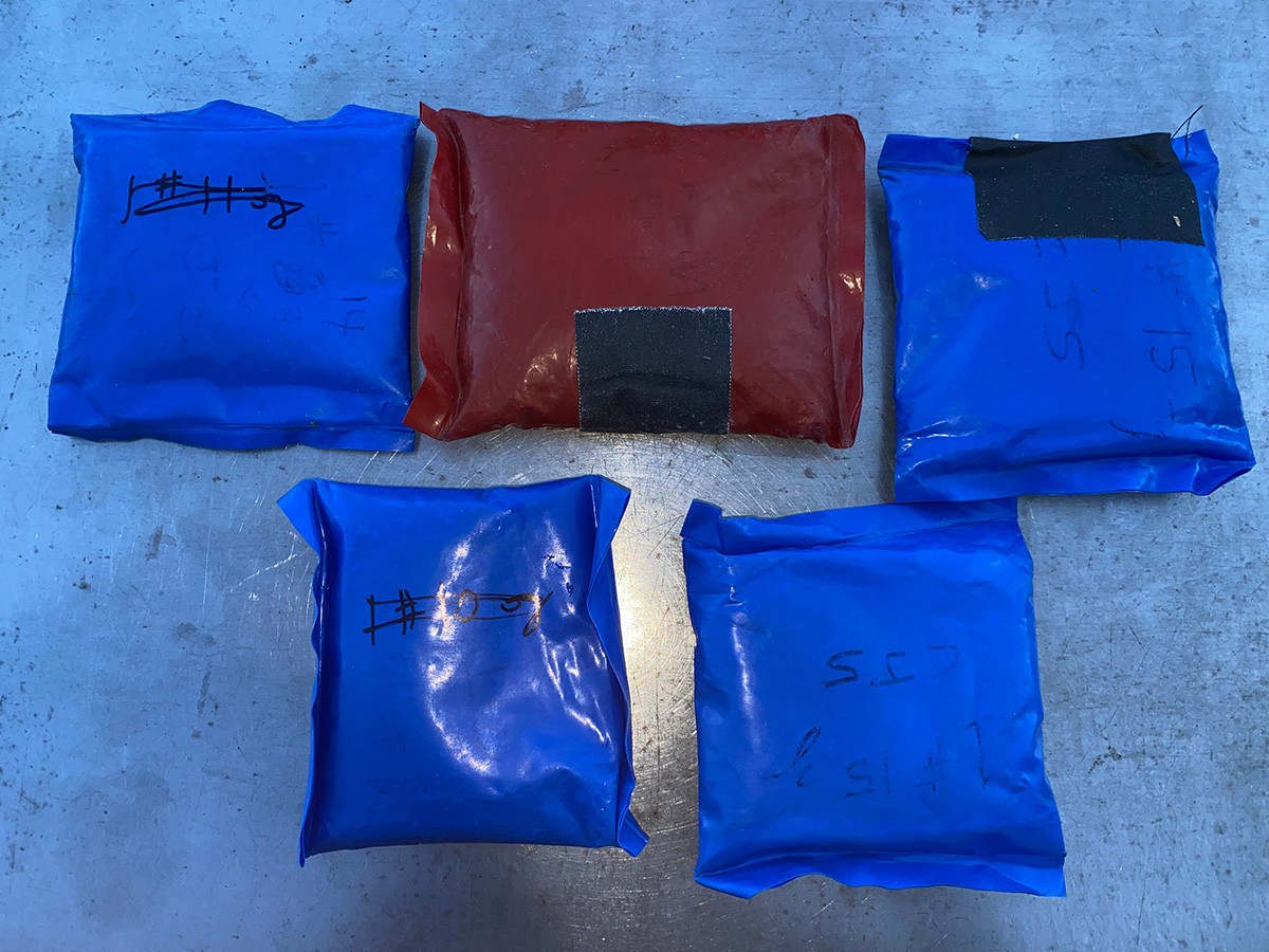 Scuba soft weights 4×2 pounds, 1×3 pounds, 11 total pounds