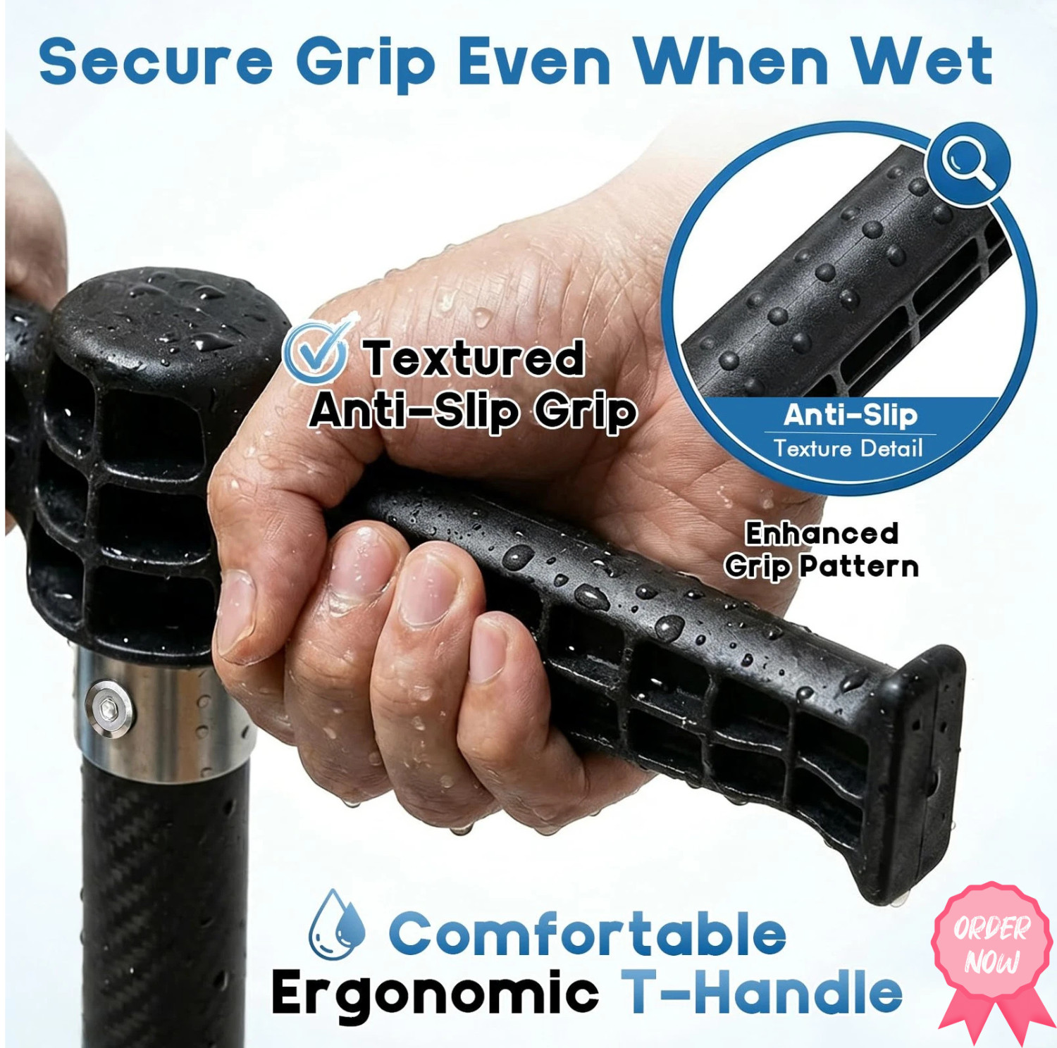 Carbon Fiber Boat Sand Anchor with Reinforced Nylon Auger for Shallow Water