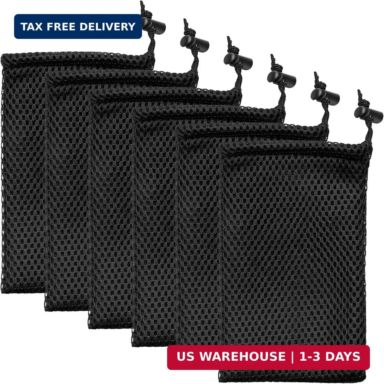 Small Cloth Bags, 5 x 3.5 Inch Nylon Mesh Small Drawstring Pouch Storage Pouch S