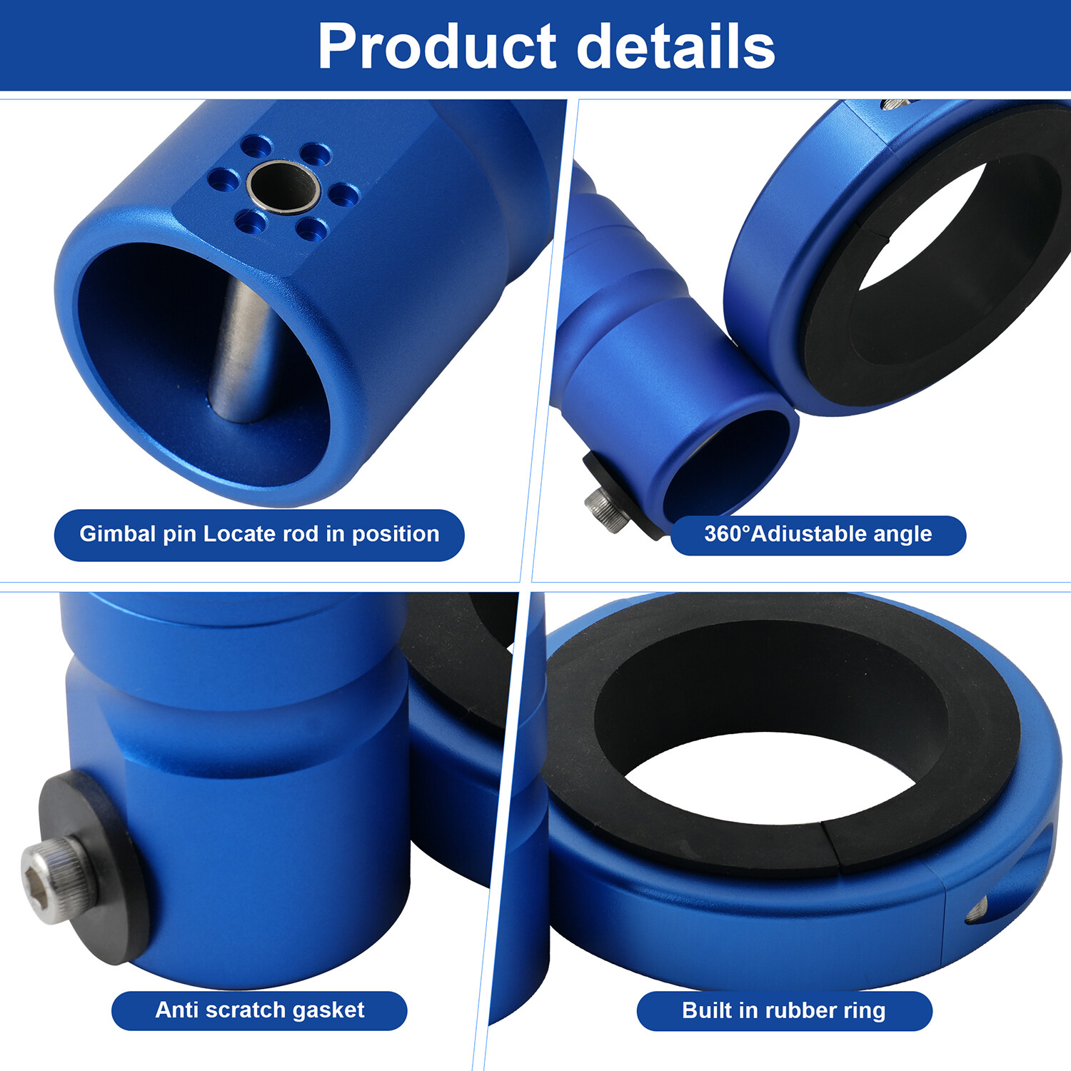 Wakeboard Tower Mount Flag Holder Fits Tubing 1 5/8 in to 2 7/8 inches Diameter