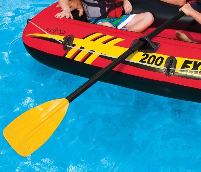 Intex 48″ Paddles Plastic Ribbed French Oars Set for Inflatable Boat (2 Pairs)