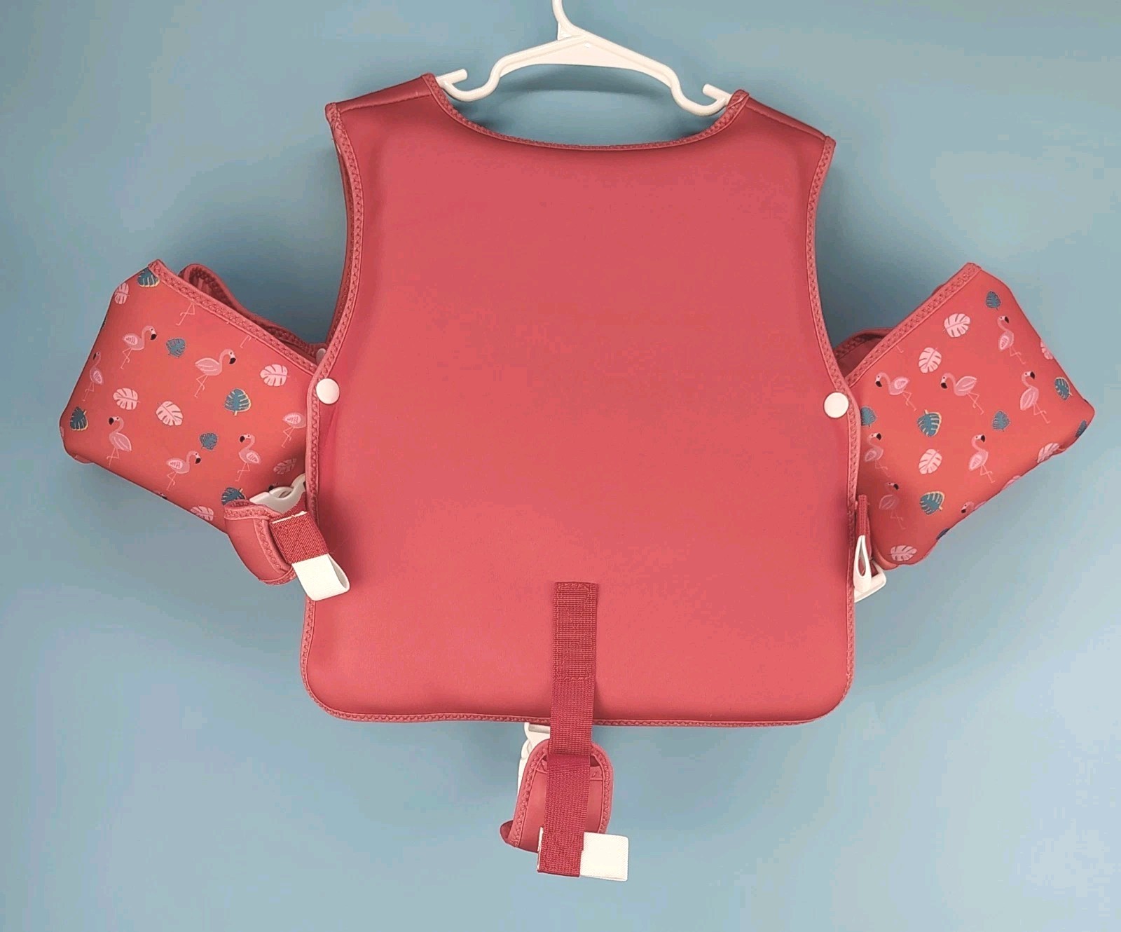 Unbranded Kids 3-6 Years Swim Vest Arm Float Flamingo Print 19-30 Kg Chest 69cm