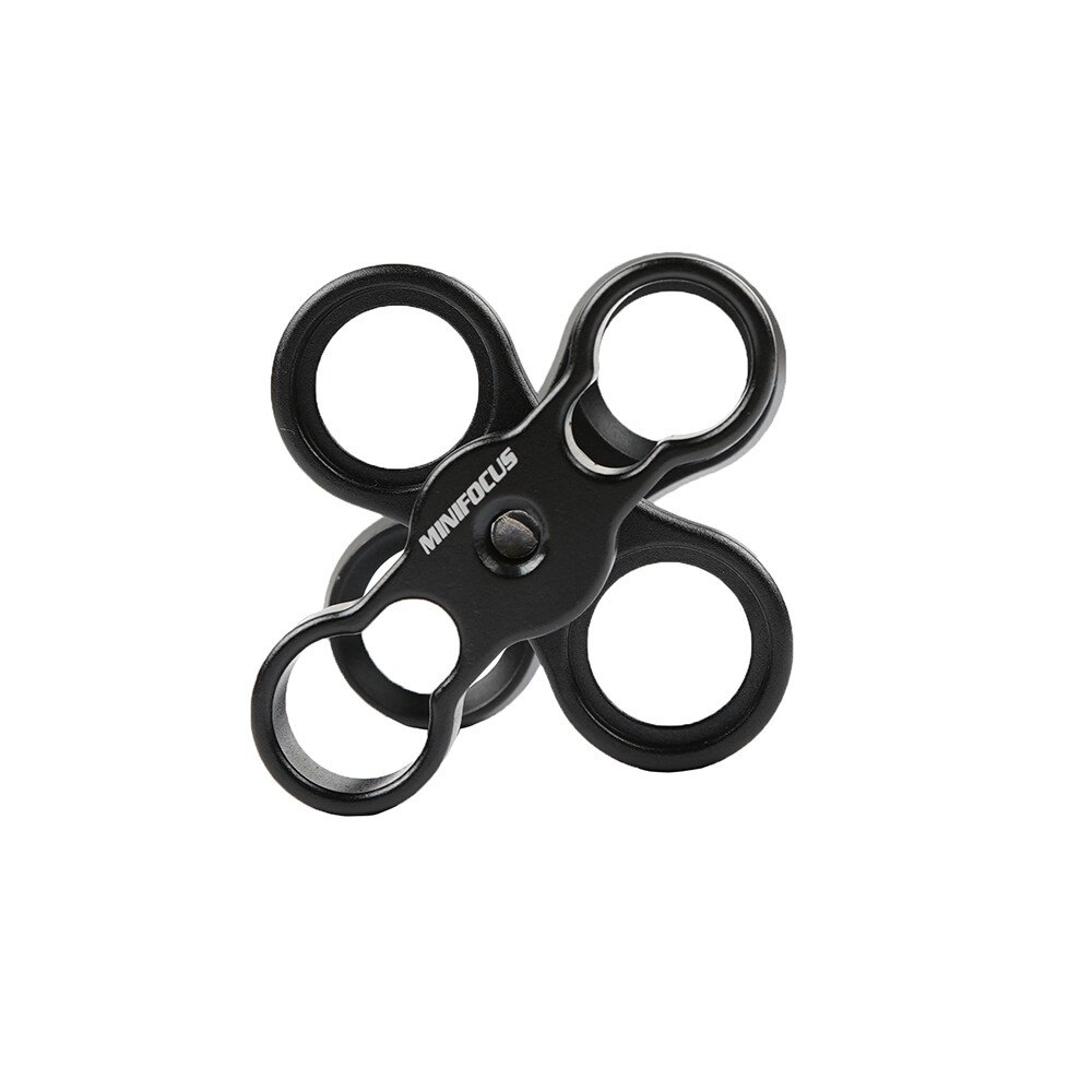 1″ Ball Clamp Diving Dual Holes Ball Butterfly Clip Arm Mount Underwater Housing