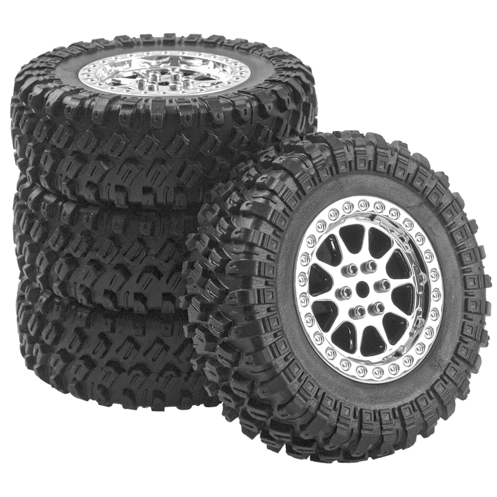 OD 2.7″ Rubber Tires & Plastic Wheel Rims Compatible with MN Model MN90 MN91 …