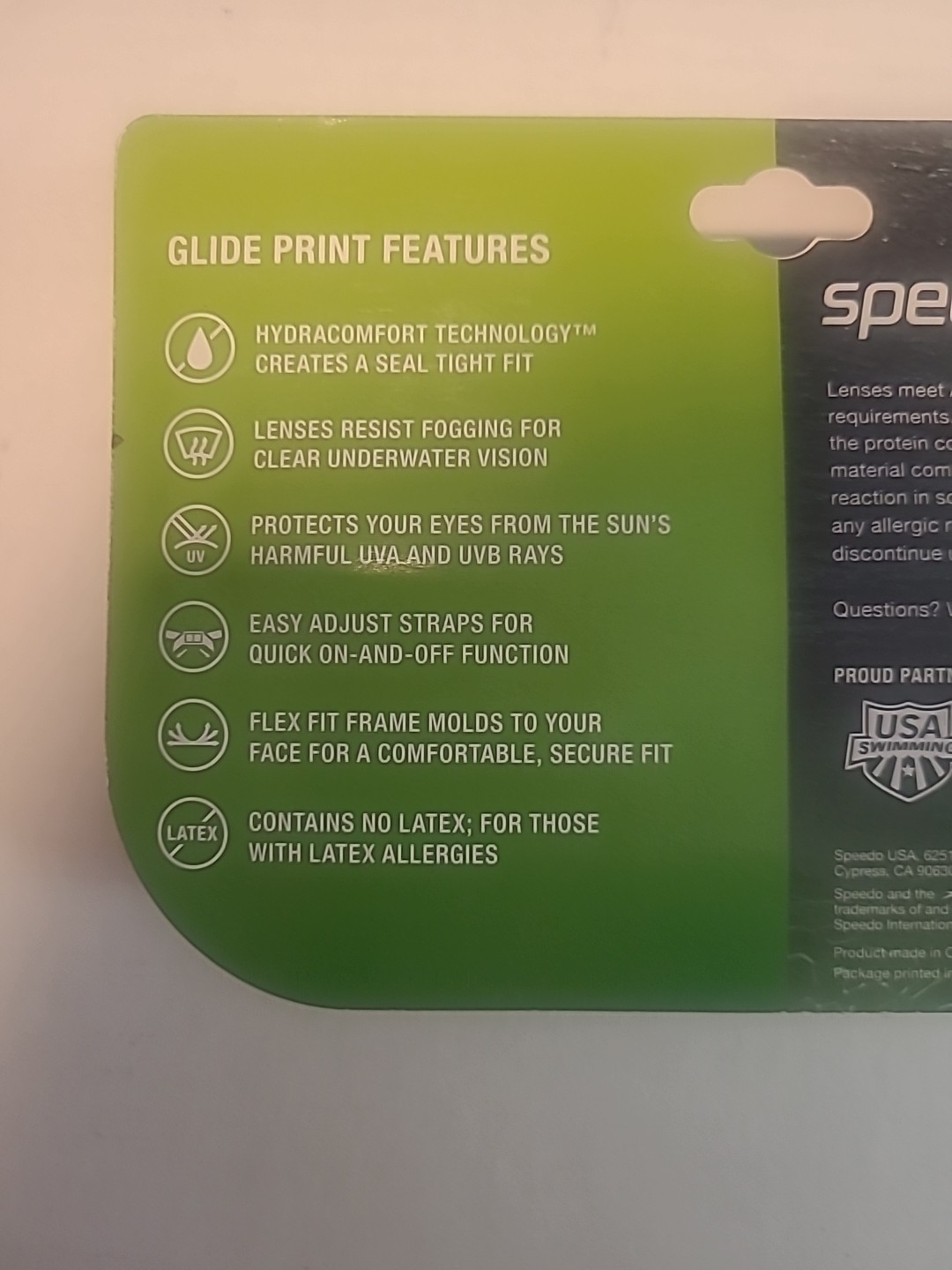 New Speedo kids 3-8 Kids Swim goggles – glide print – Starburst Jade