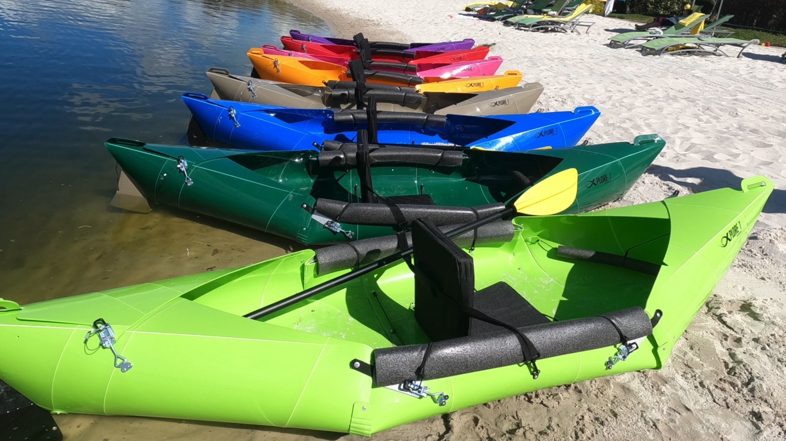 Foldable Kayak 10ft long, 28lbs, 250 cap (seat not included) -BlueFREE SHIPPING