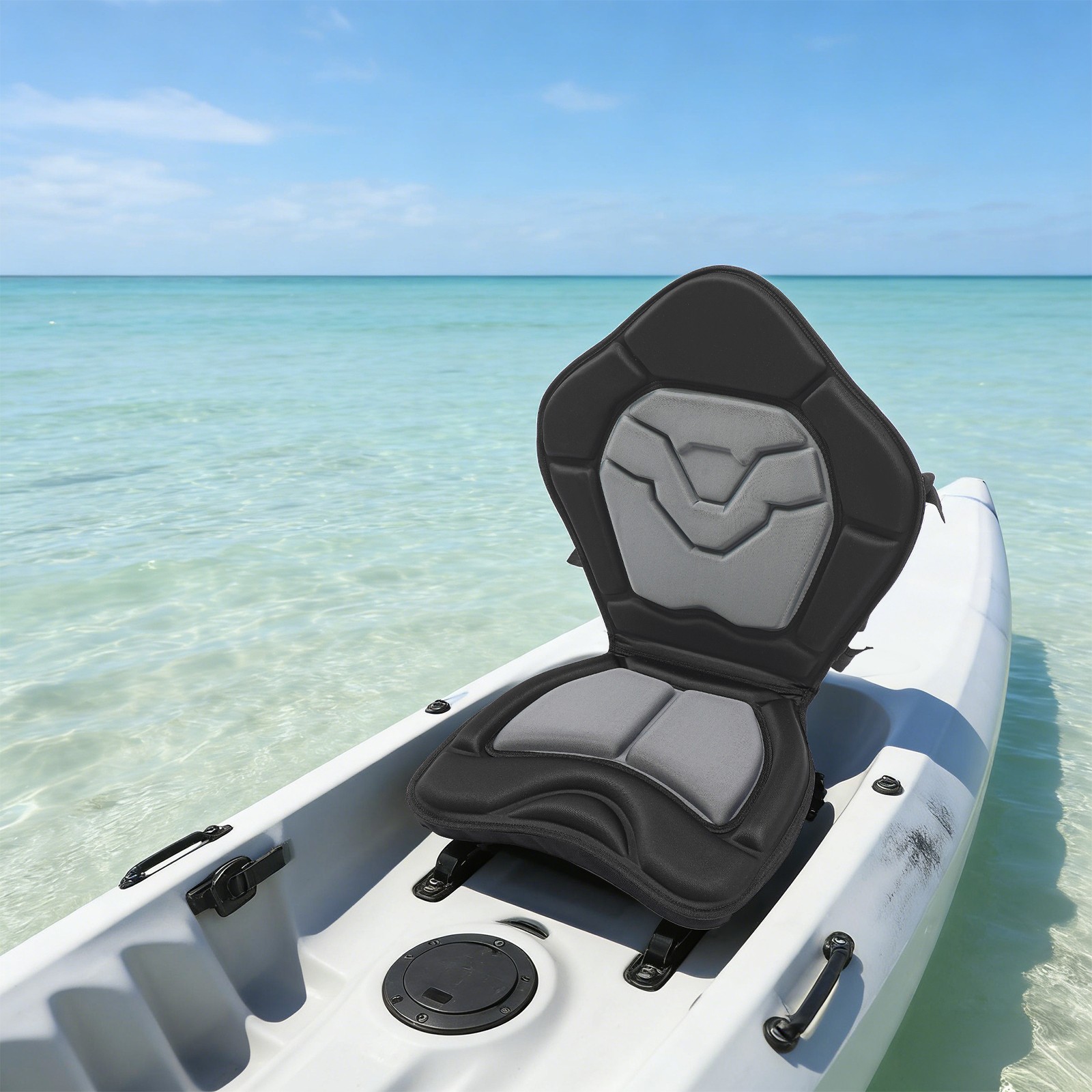 EVA 50mm-thick Kayak Ergonomic Cushion Seat with water-repellent Storage Bag