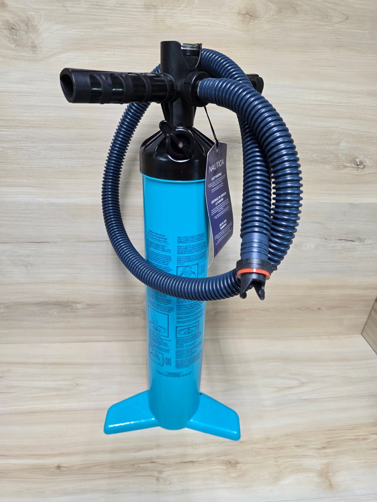 Nautica Dual or Single Action Hand Pump For Inflatable Boat, Paddle Board, Kayak