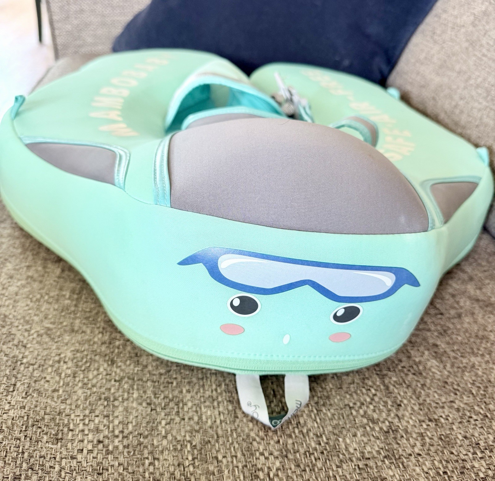 Mambobaby Safe Air-Free Baby Swimming Float Ring w/ Safety Harness