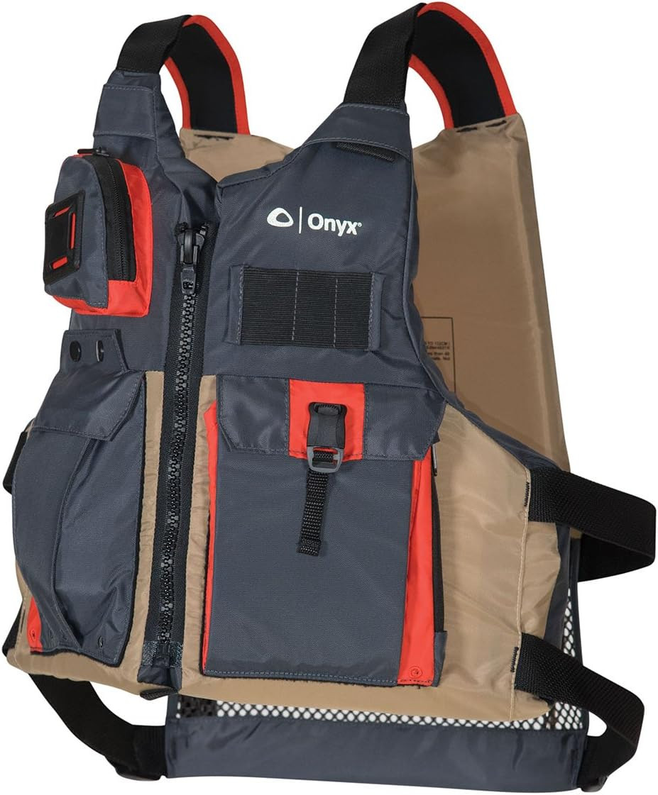 Kayak Fishing Life Jacket – USCGA Pfd/Life Jacket with Multiple Pockets, High-Ba