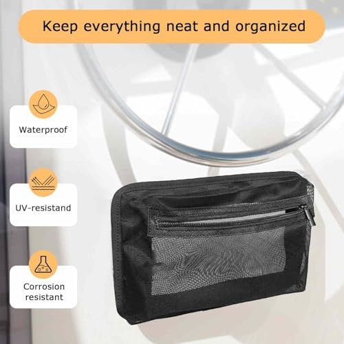 Self-Adhesive Boat Organizer Mesh Bag (10″x7″) – Dry Mount Pouch with 2PC