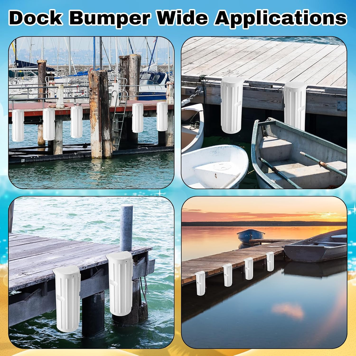 Dock Bumpers Fenders for Edging Docking Inflatable Corner Boat Fenders with Pump