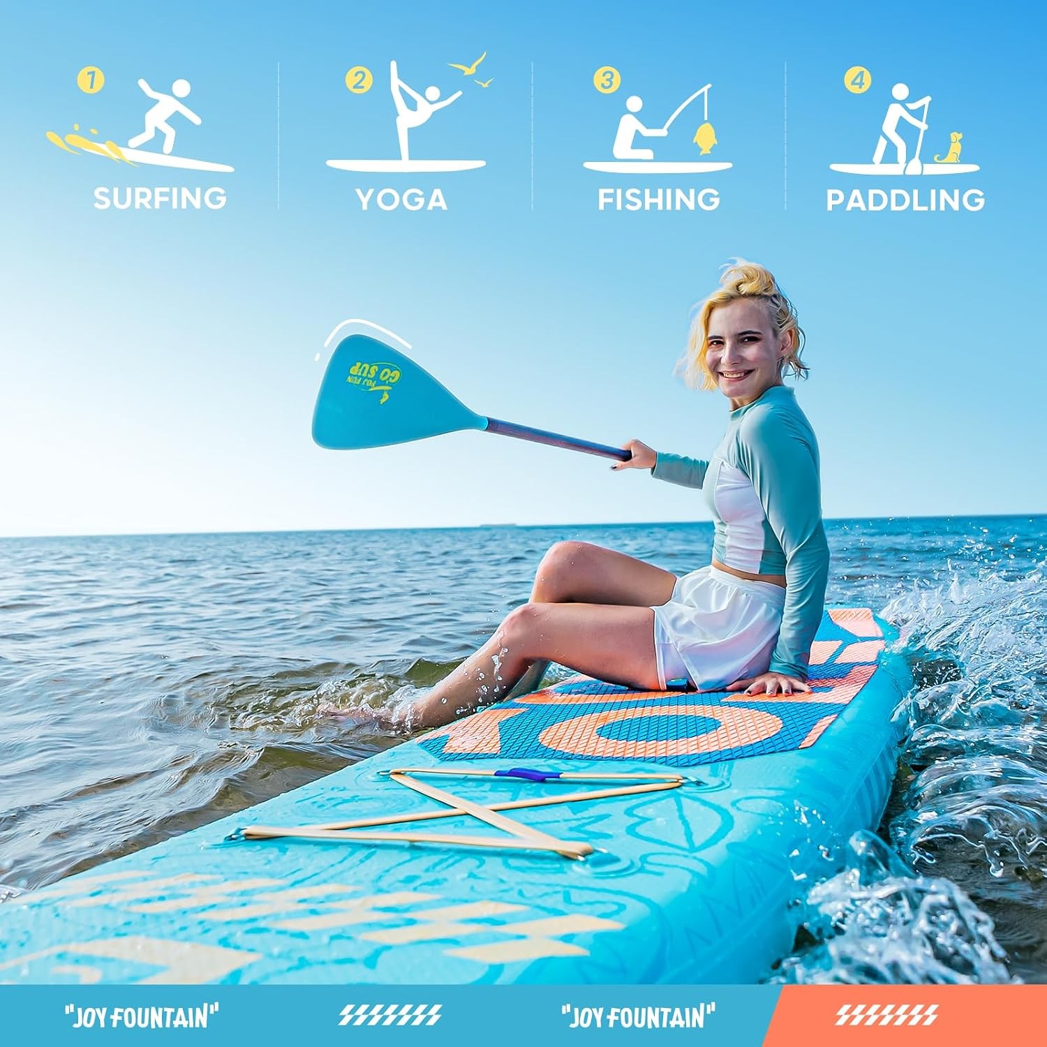 Inflatable Paddle Board 10.8’x31.5″x6″ Stand Up Paddle Boards Premium SUP Board