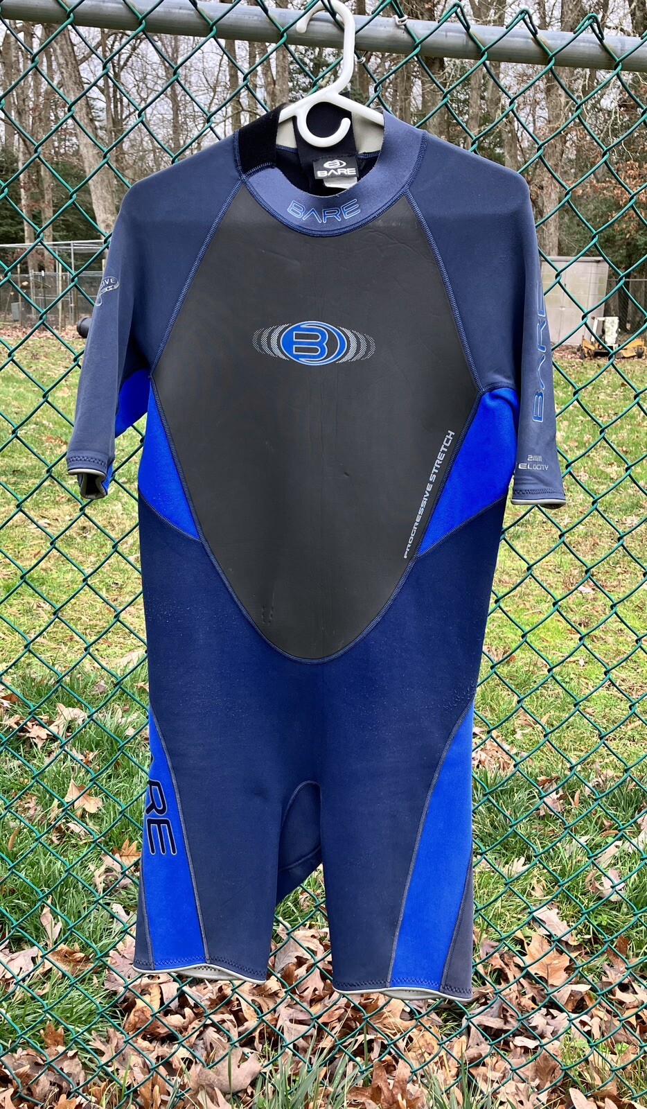 BARE Velocity Wetsuit Men’s M 2MM Progressive Stretch Shorty Surf Scuba Dive