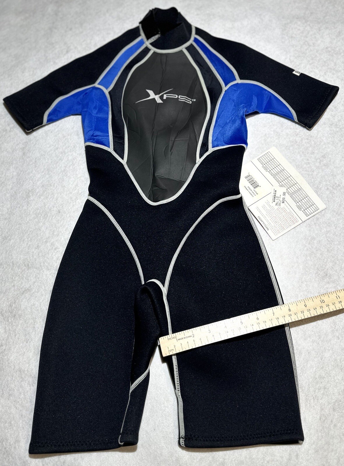 XPS Spring Shorty WETSUIT Women’s Small Zipper 2×2 mm Aqualite Neoprene NWT!