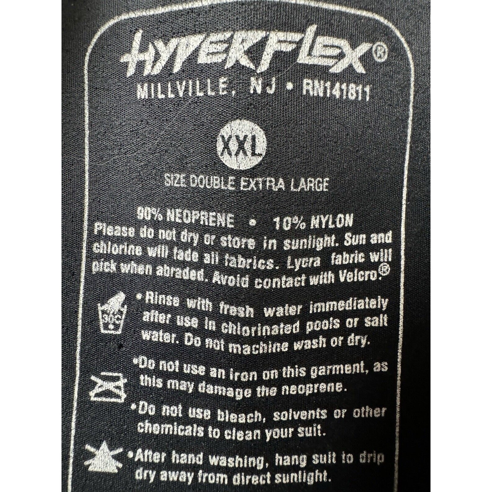Hyperflex Voodoo AtomicFoam Super Stretch Black Top XXL Mens Size XXLarge