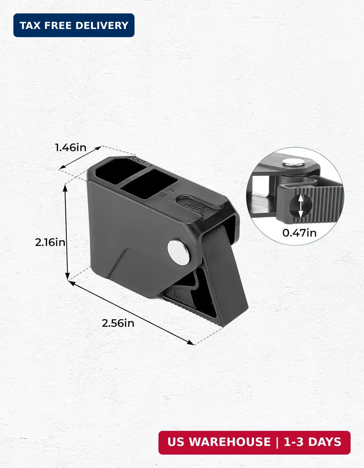 KEMIMOTO Boat Fender Clips,Quick Release Adjustable Boat Rail Cleats Fender Clip