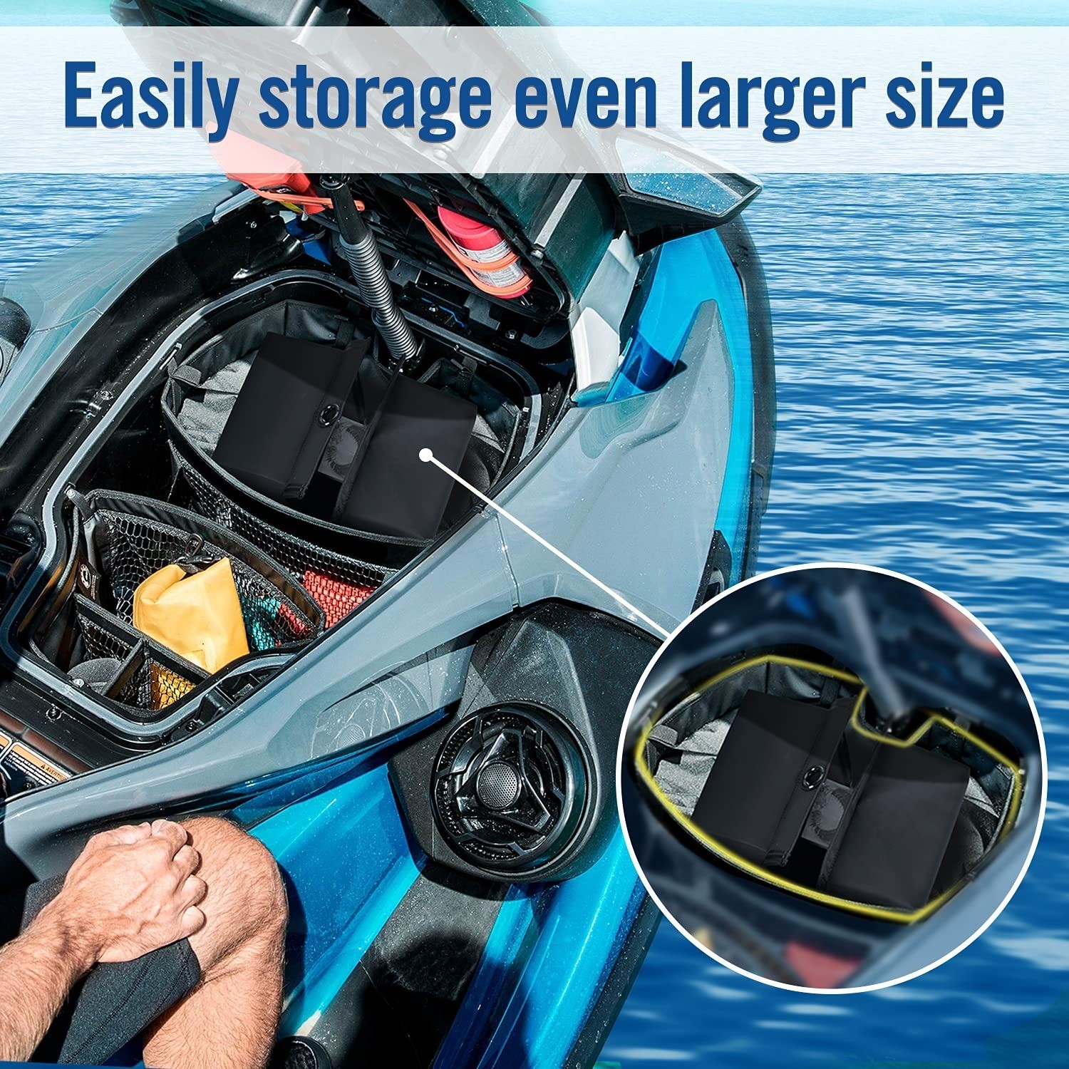 Affordura PWC Fender Bumper with Elastic Cords – 2 Pack for Jet Ski