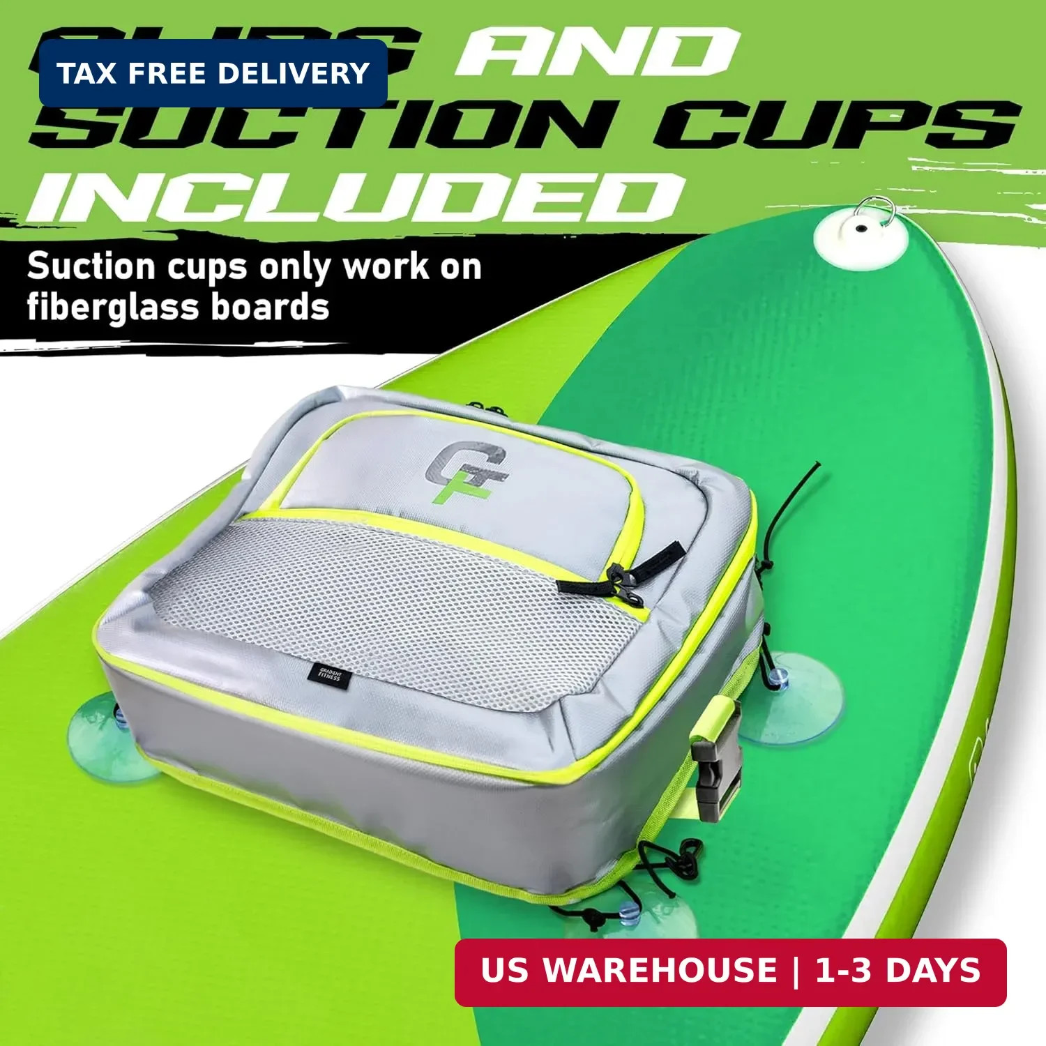 Gradient Fitness SUP Cooler for Paddle Board | Upgraded Waterproof Material Padd