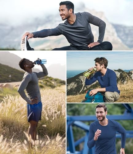 6 Pack Men Dry Fit Medium 1 Black 1 Gray 1 Heather Gray 1 Blue 1 Red 1 Green