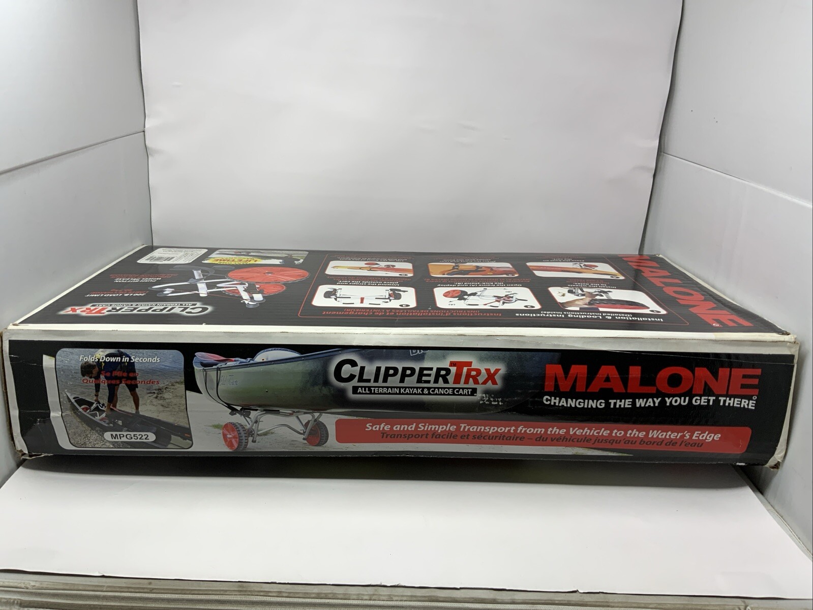 Malone Clippertrx All Terrain Kayak Canoe Cart Never Flat Tires 200 Pound Load