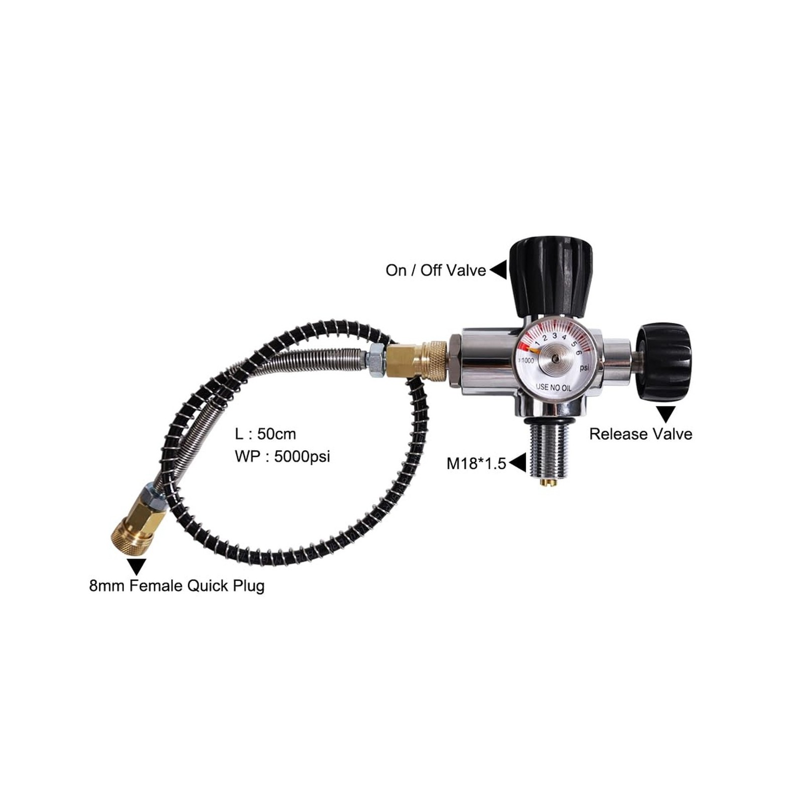 TUXING 4500psi Carbon Fiber Air Tank 6.8L, PCP Paintball Compressed Air Syste…
