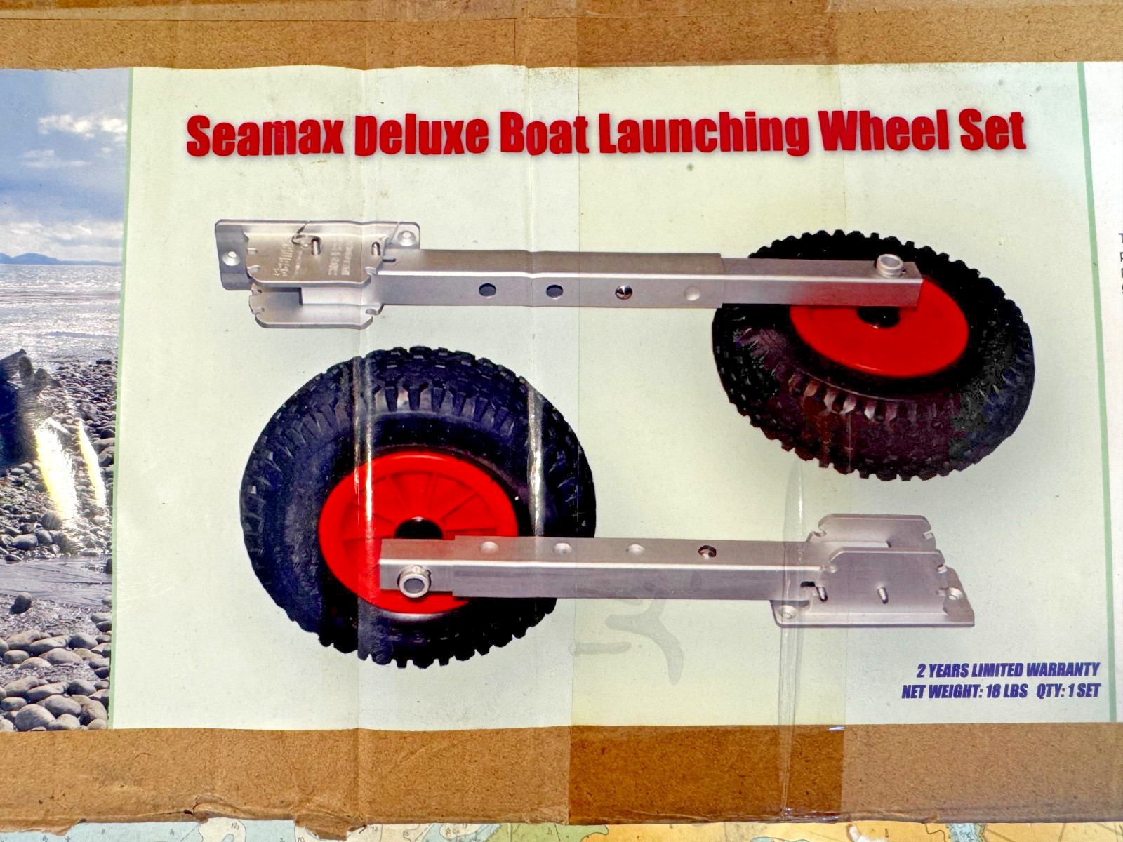 Seamax Deluxe 4×4 Boat Launching Wheels Set & High Quality Commercial 14″ Wheels