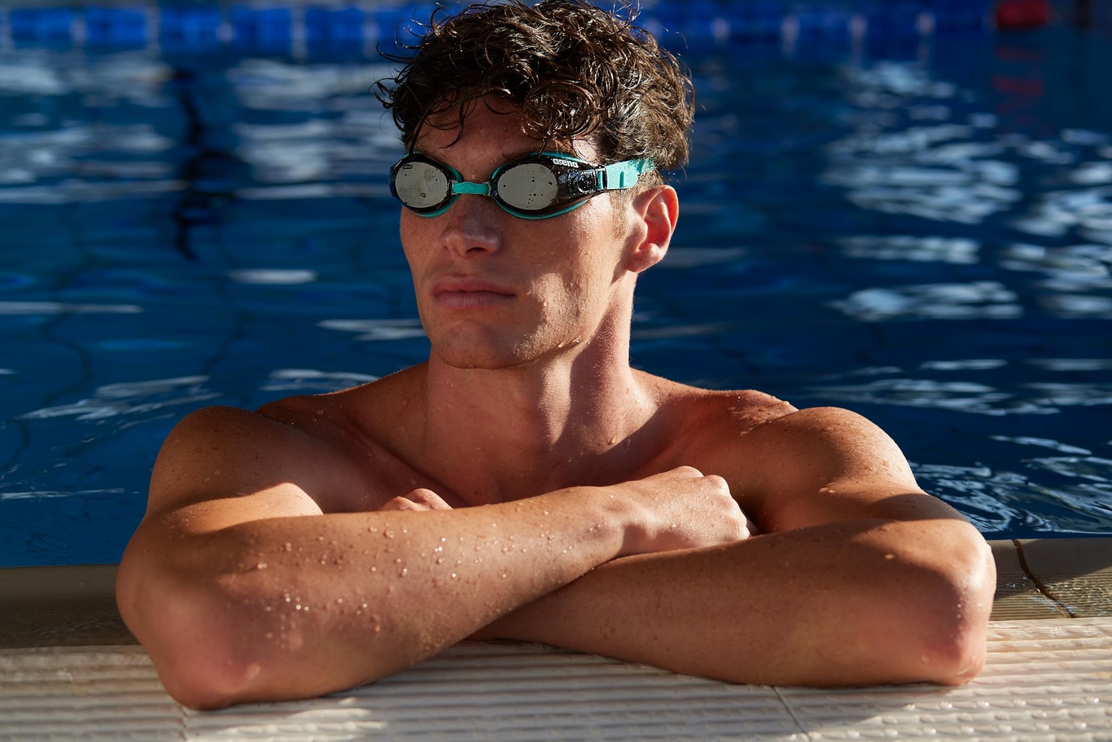 ARENA Unisex Zoom X-Fit Swim Goggles Wide One Size, Smoke/Water/Water