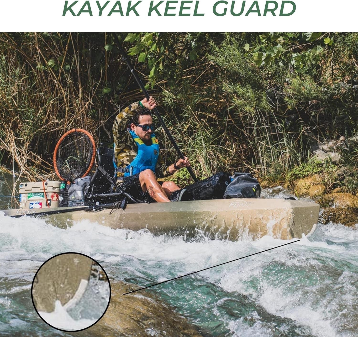 Gator Patch Kayak Keel Guard – Strip Form – Protects and Repairs Vulnerable K…