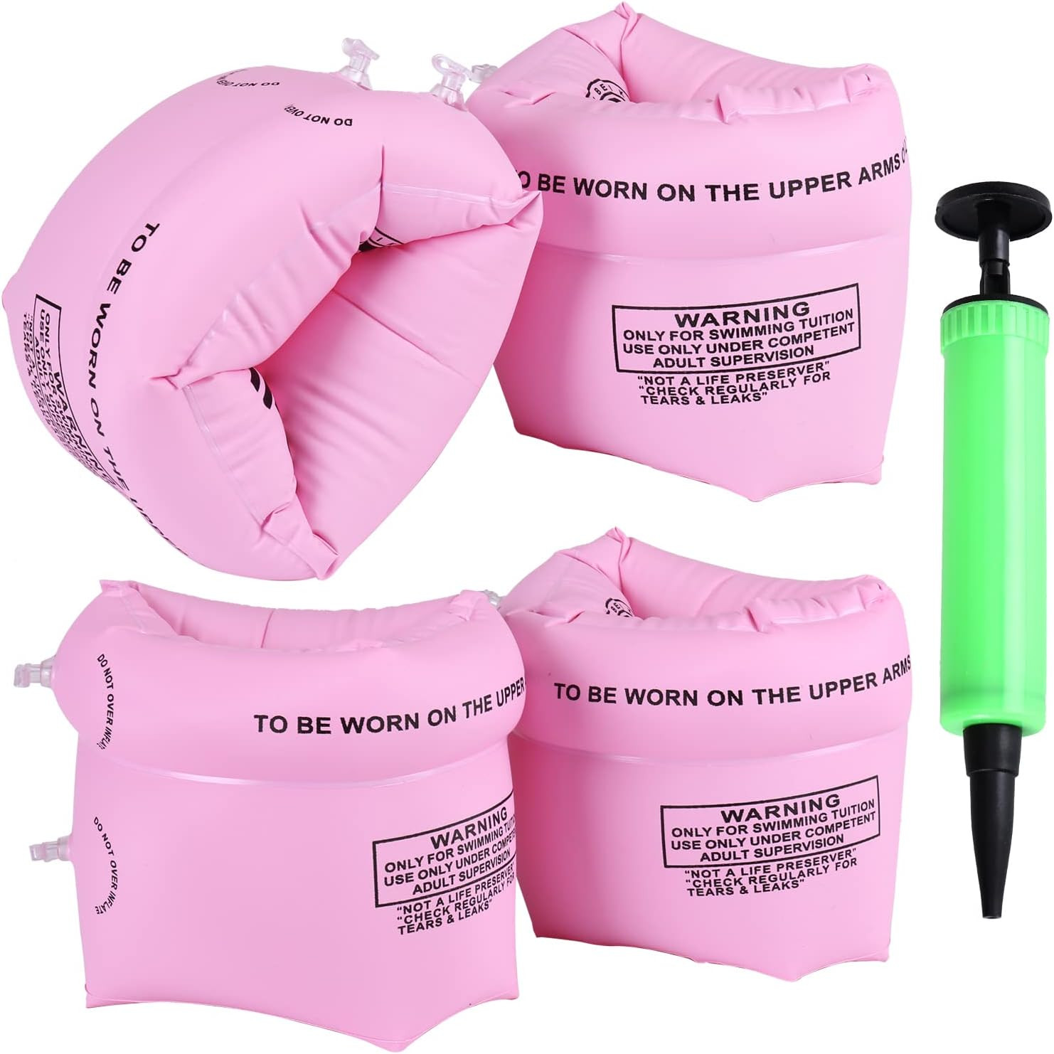 Arm Floaties Inflatable Swim Arm Bands Floater Sleeves Swimming Rings.(2-4-6-8 P