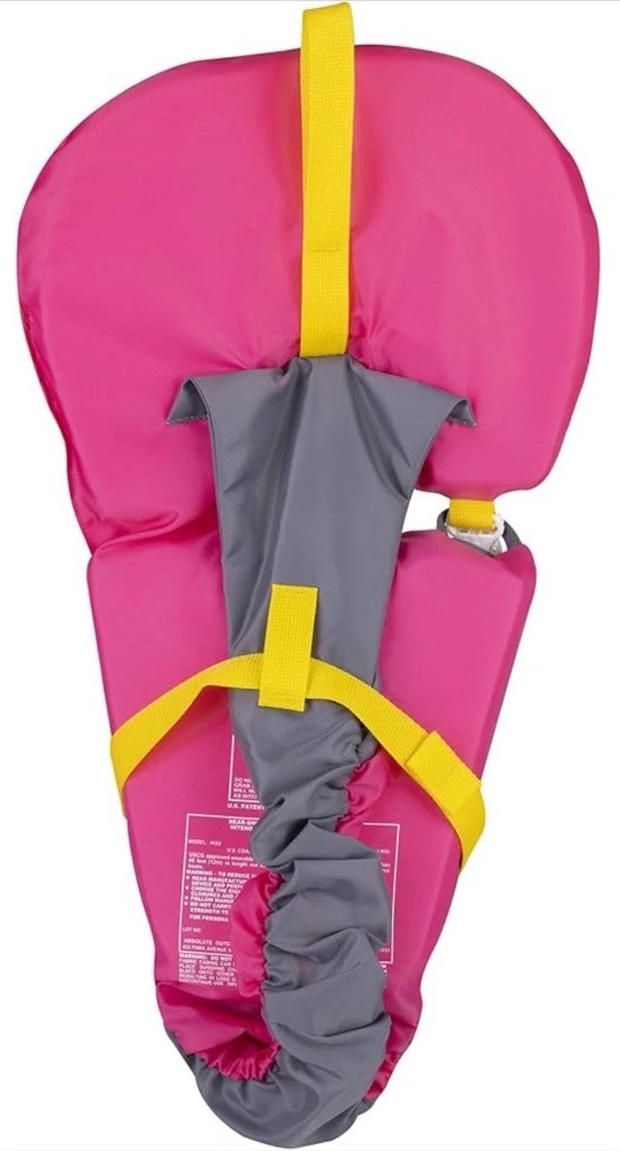 Full Throttle Infant Baby-Safe USCG Approved Life Jacket 0-30lbs NEW (Pink)