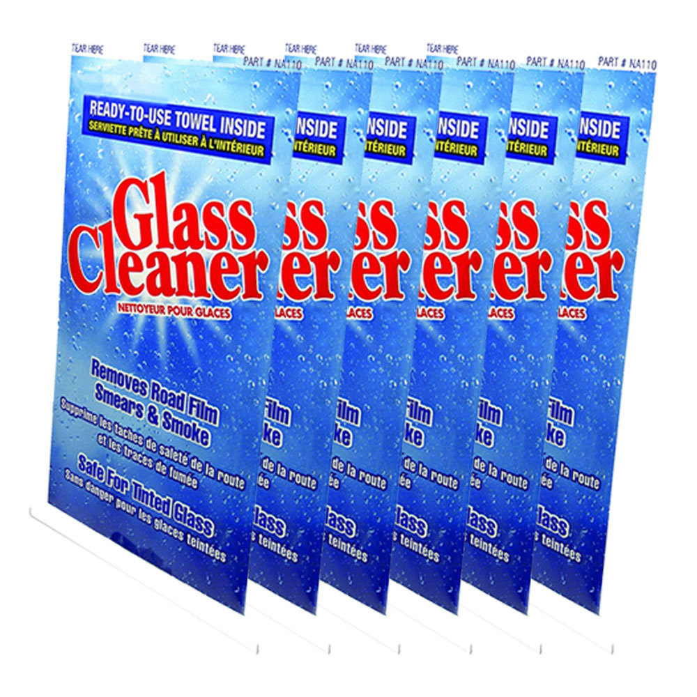 Blue Magic Glass Cleaner Towel, Removes Road Film Smears & Smoke – 6 Packs