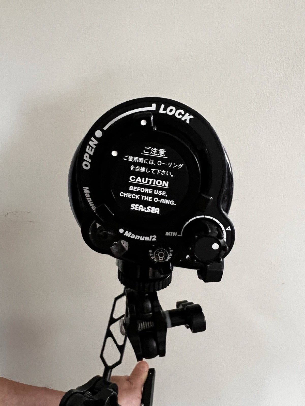 SEA & SEA YS-110a TTL STROBE-Never Used+2 Camera Plates,Serfas Post+Conn.+AKONA
