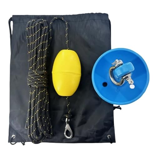 XIALUO Marine Mushroom Anchor Kit 8 lb Blue PE Coated Kayak Anchor Accessories