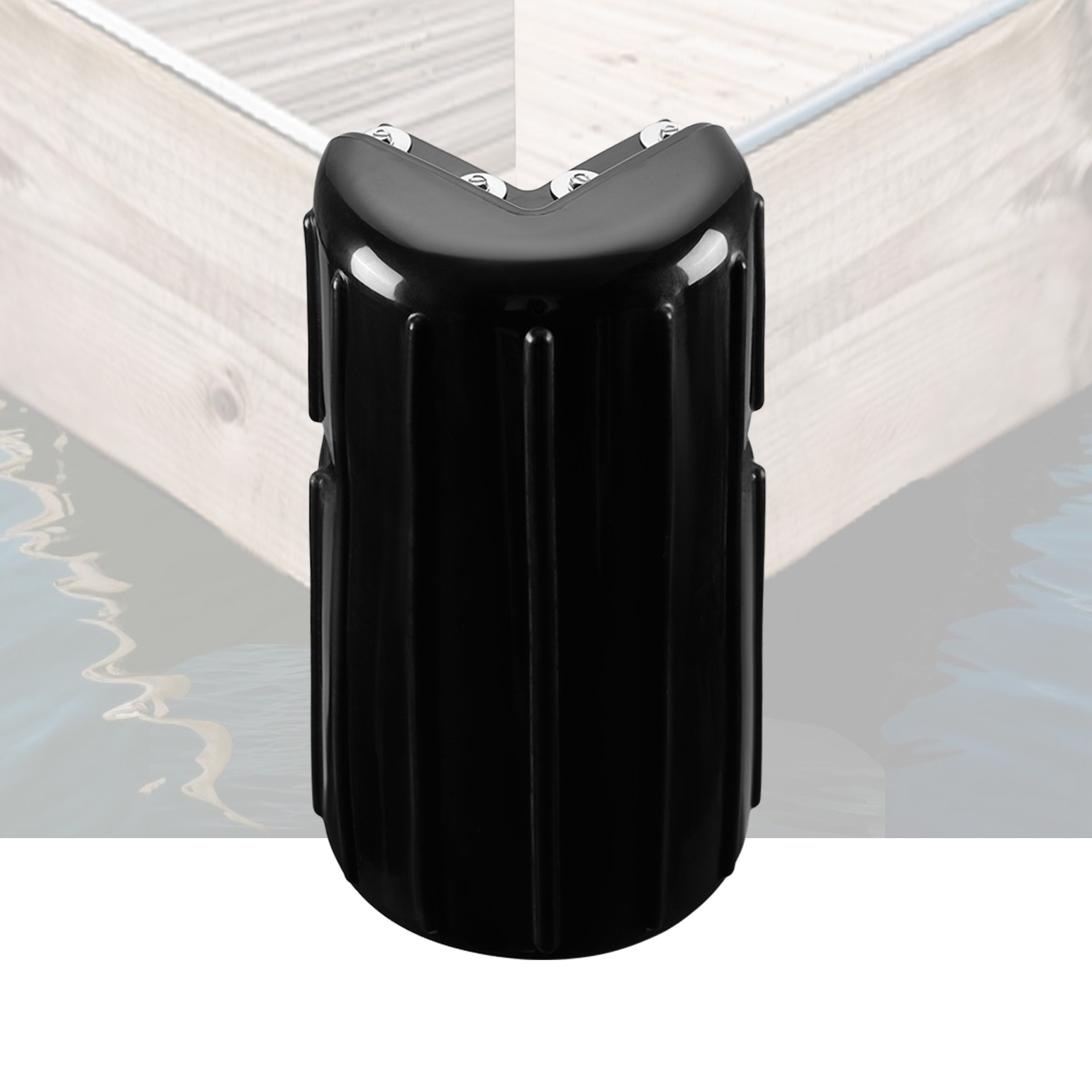 KEMIMOTO 2PCS Dock Boat Bumpers Dock Corner Bumpers Inflatable Marine Fenders